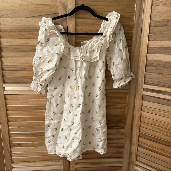 Reformation Dresses & Skirts - Reformation Indio Floral Mini  Dress Linen size S